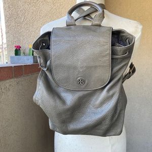 Tory Burch Grey Backpack